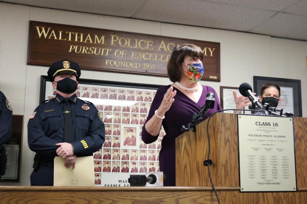 Middlesex District Attorney Marian Ryan at Press Conference