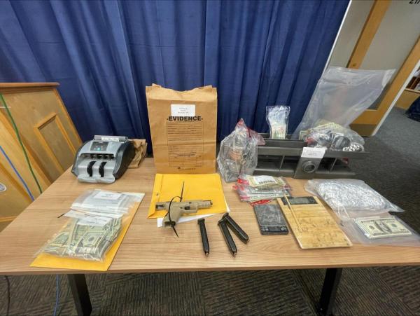 Evidence on table