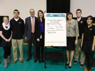 Middlesex District Attorney Marian Ryan Presents Program on Distracted Driving at Austin Prep