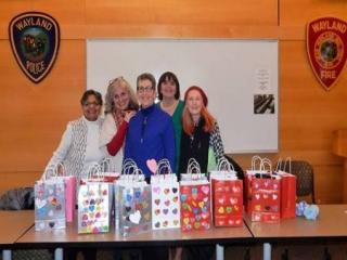 District Attorney Marian Ryan is joined by volunteers at the Sudbury-Wayland-Lincoln Domestic Violence Round Table