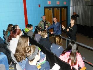 District Attorney Ryan speaks to Tyngsborough Middle School students