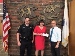 Middlesex District Attorney Marian Ryan Presents $500 Check to Wakefield Memorial High School