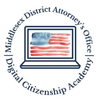 Middlesex District Attorney's Office Digital Citizenship Logo