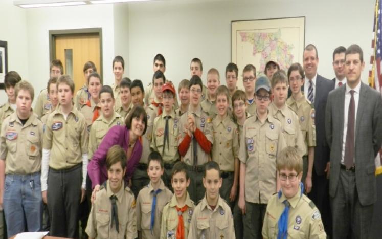 Middlesex District Attorney Ryan Honors Local Boy Scouts