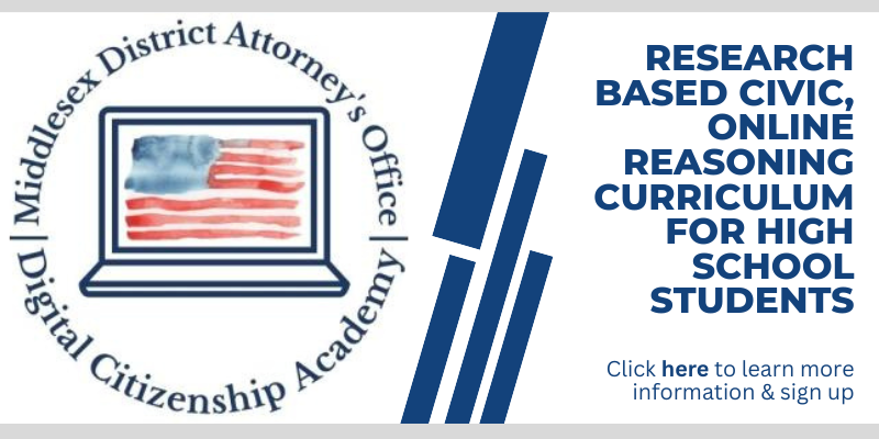 Graphic with logo for Digital Citizenship Academy linking to webpage with more information